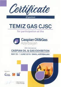 Xəzər Neft və Qaz “Caspian Oil & Gas 2019” (29 may-1 iyun)