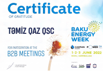Xəzər Neft və Qaz “Caspian Oil & Gas 2022” Baku Energy Week (1 iyun-3 iyun)